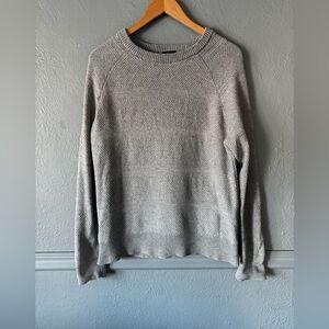 Rails | 95% cotton | grey | textured | crewneck | sweater | xl